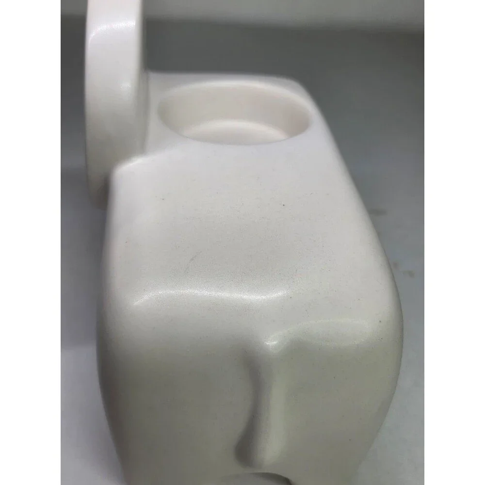 Jonathan Adler for PartyLite Ceramic Lion Votive Candle Holder White 5
